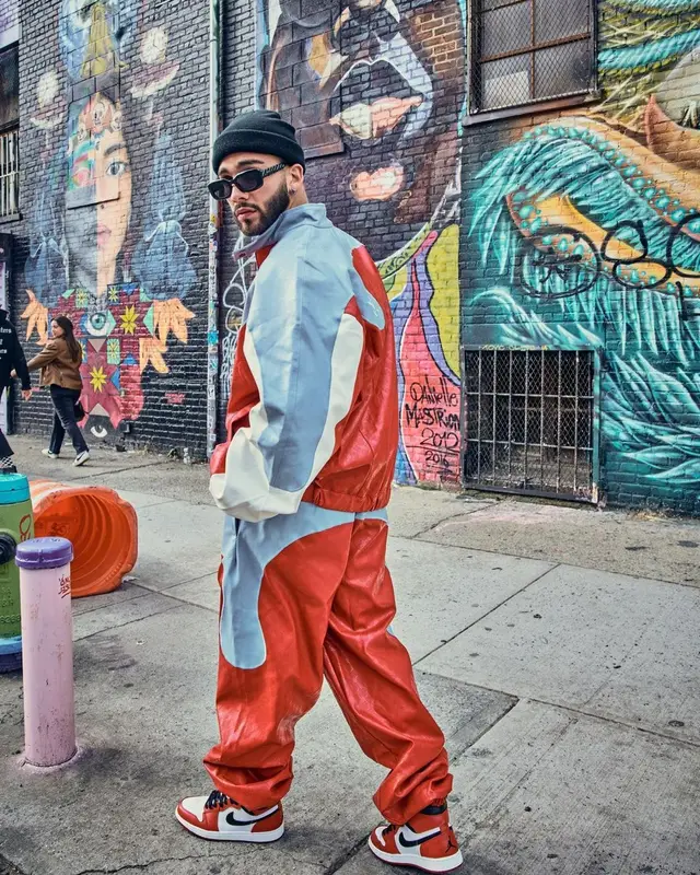 Manuel Turizo outfit in Daily Paper and Lanvin, 2022