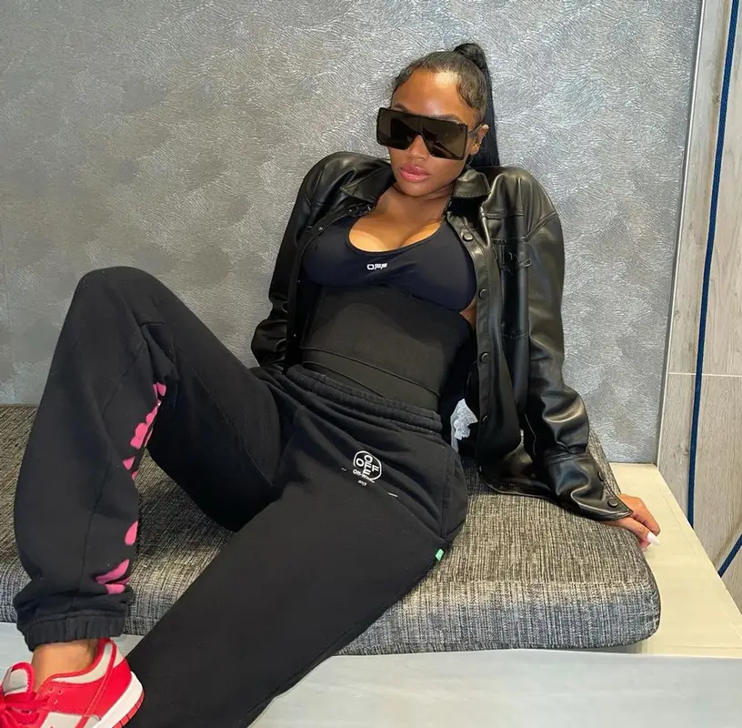 Karlae outfit in Off-White, Nike, and Saint Laurent, 2021
