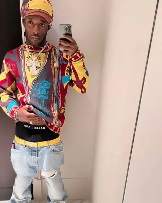 Lil Uzi Vert outfit in Seventh Heaven, Balenciaga, and Prada, 2022