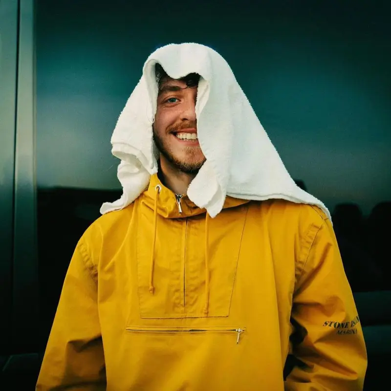 Jack Harlow outfit in Stone Island, New Balance, and Versace, 2022