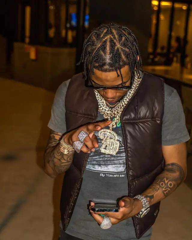 Lil Migo outfit in Sole et. Al, Gallery Dept., and Nike, 2022