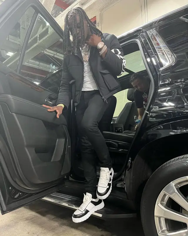 SleazyWorld Go outfit in Rhude, Amiri, and Prada, 2022