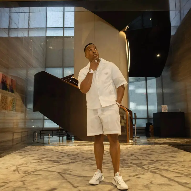 Yo Gotti outfit in Prada and Richard Mille, 2022