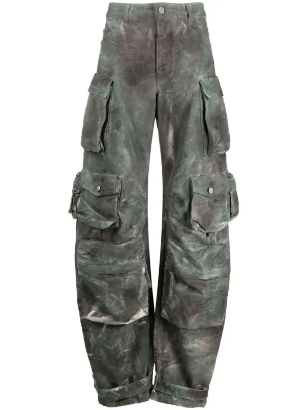 The Attico Multicolor Cargo Pants $1185
