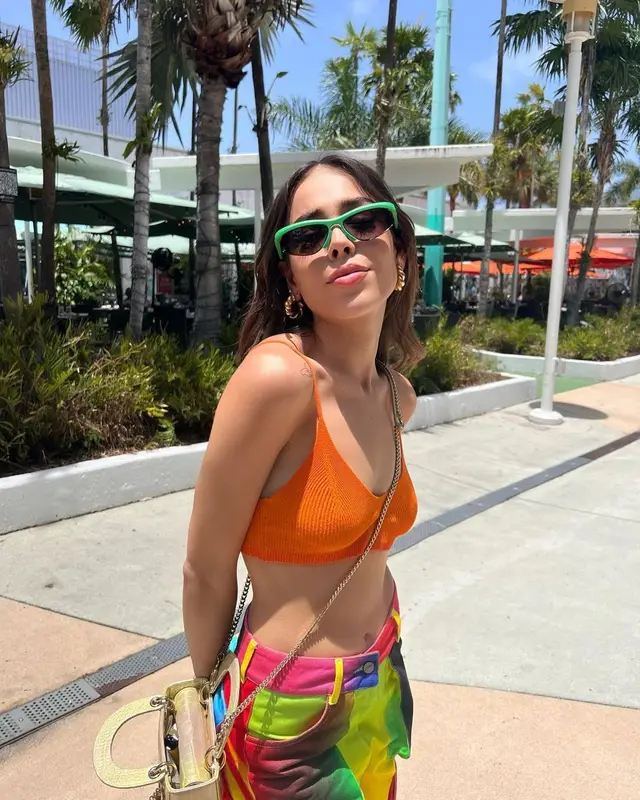 Danna Paola outfit in Jacquemus, Balenciaga, and Bottega Veneta, 2022