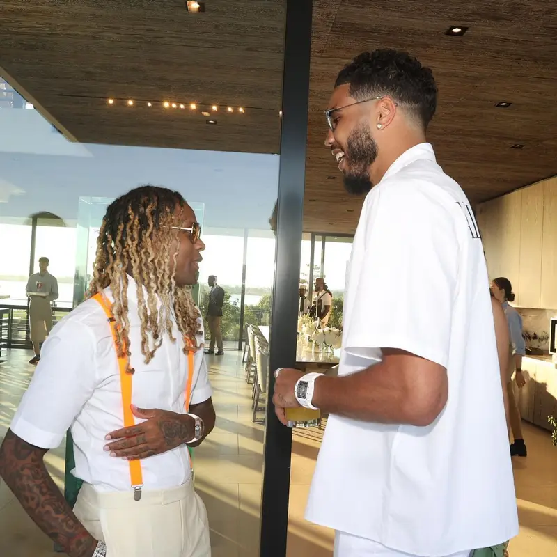 Jayson Tatum outfit in Valentino, Monfrere, and Nike, 2022