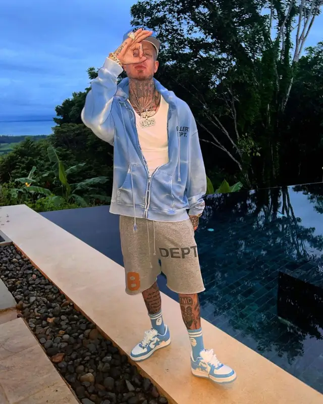 Millyz outfit in Gallery Dept. and Bape, 2022