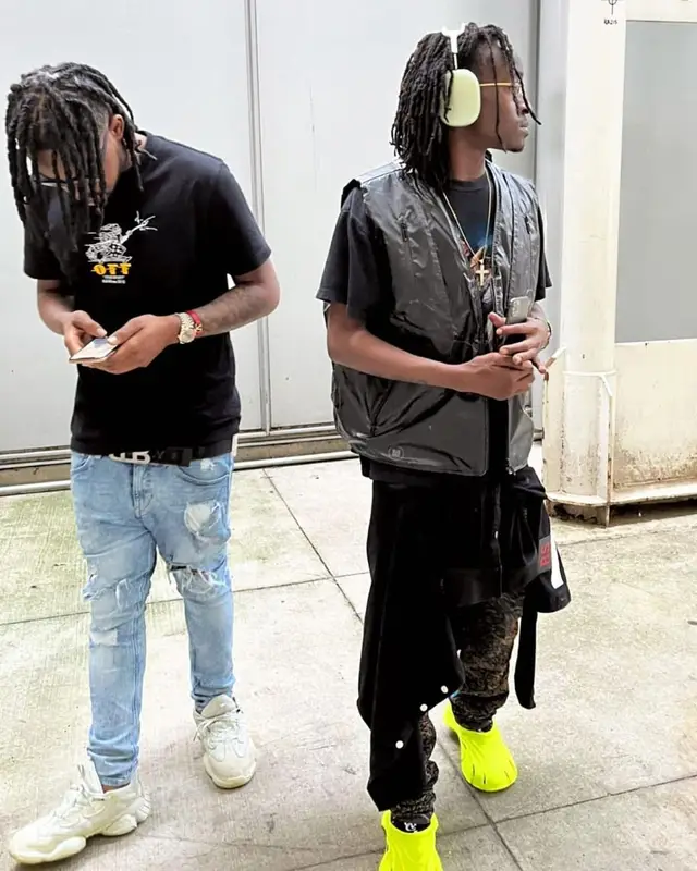 KayCyy outfit in Raf Simons, Apple, and Balenciaga, 2022