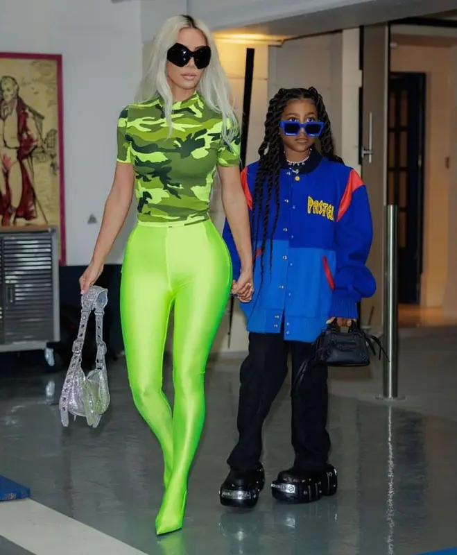 Kim Kardashian outfit in Balenciaga, 2022