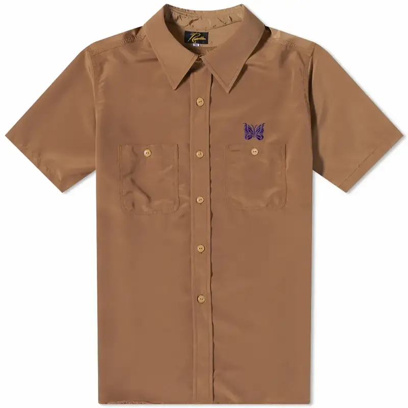 Needles Work Shirt In Brown $215