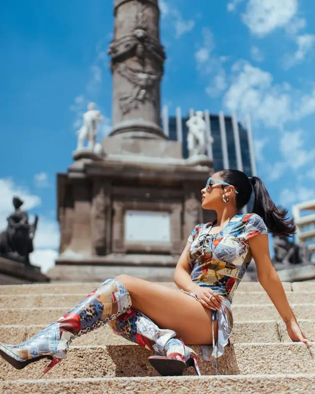 Becky G outfit in I.Am.Gia and Dezi, 2022