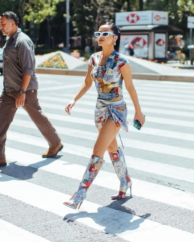 Becky G outfit in I.Am.Gia and Dezi, 2022