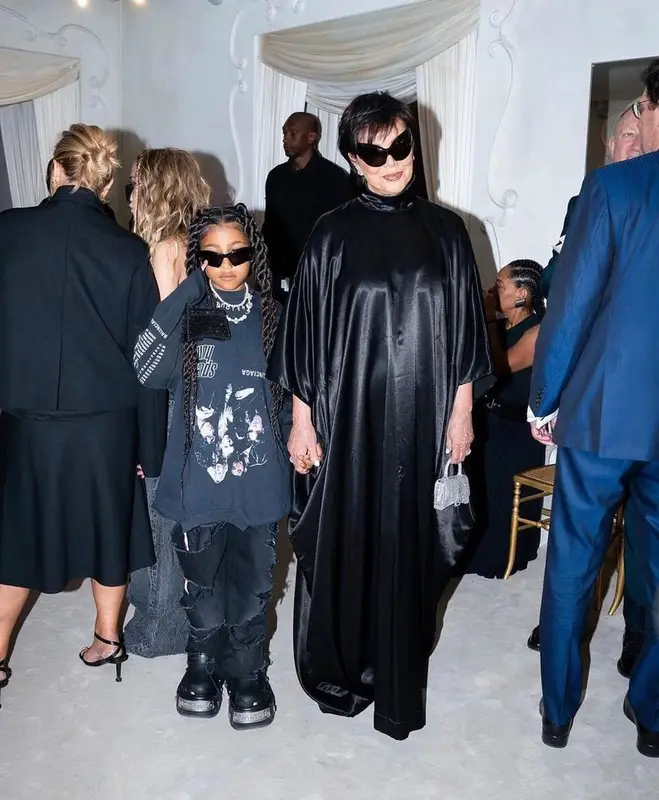 North West outfit in Balenciaga and Crocs, 2022
