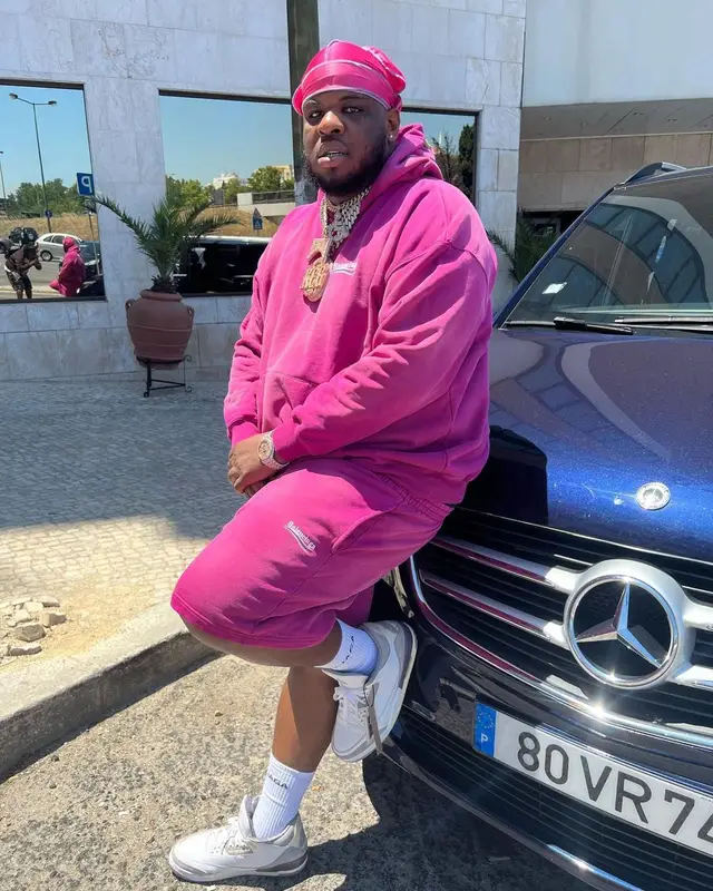 Maxo Kream outfit in Balenciaga, Jordan, and A Ma Maniere, 2022