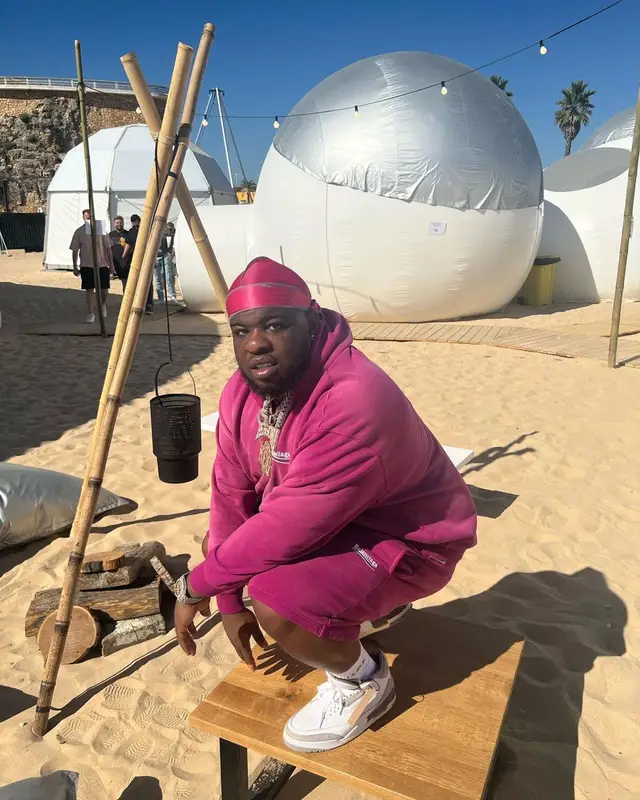 Maxo Kream outfit in Balenciaga, Jordan, and A Ma Maniere, 2022
