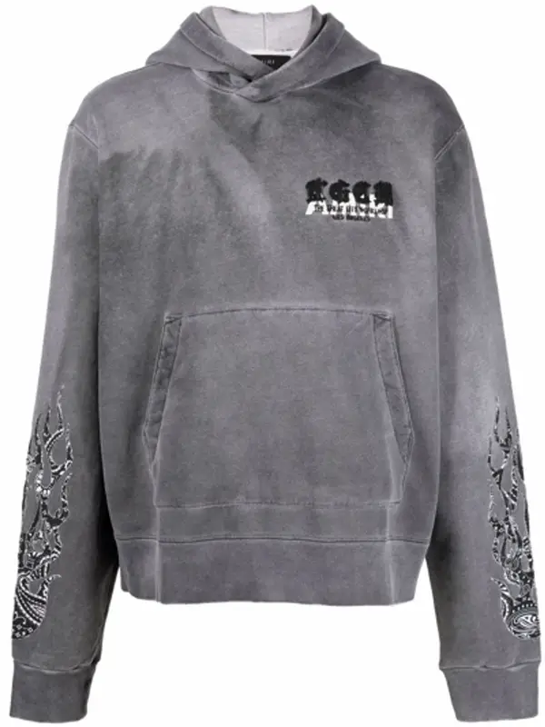 Amiri Grey Logo Hoodie $1767