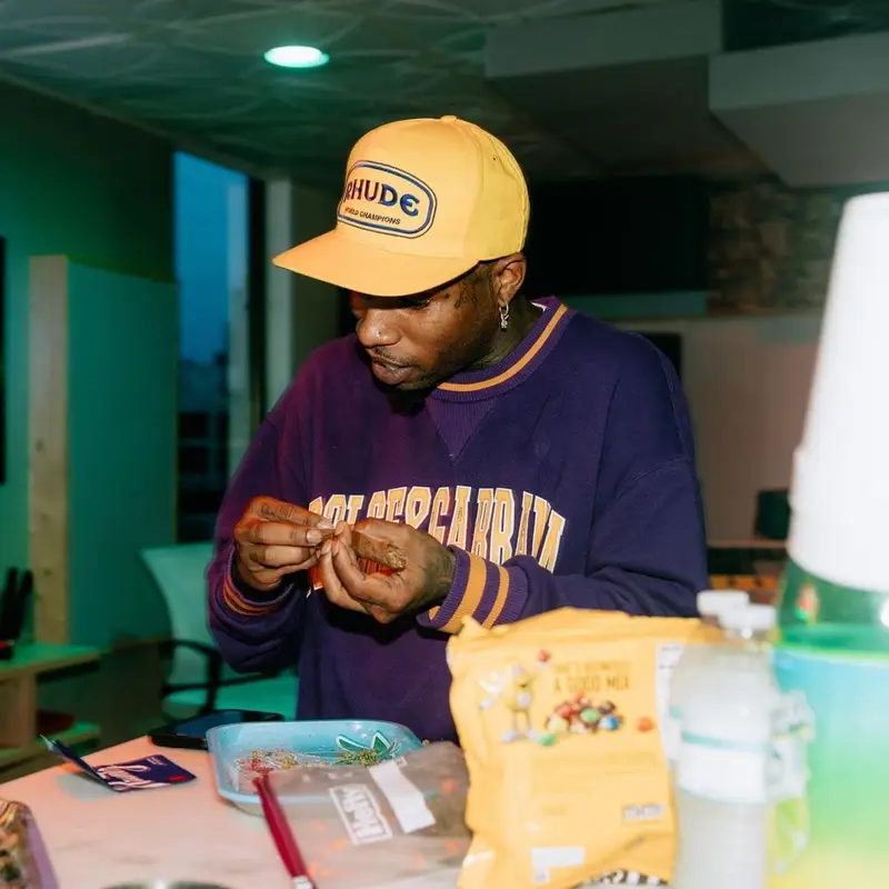 Tory Lanez outfit in Dolce & Gabbana, Rhude, and Nike, 2022