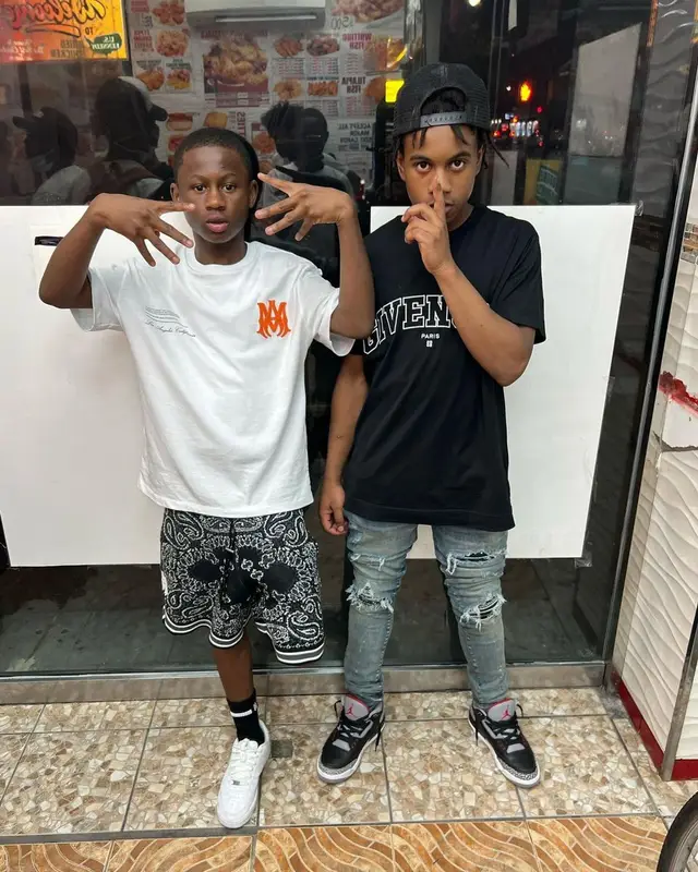 Bouba Savage outfit in Amiri and Nike, 2022