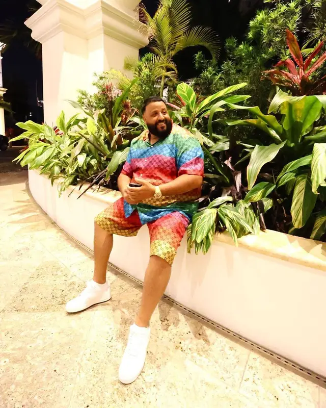 DJ Khaled outfit in Gucci and Nike, 2022