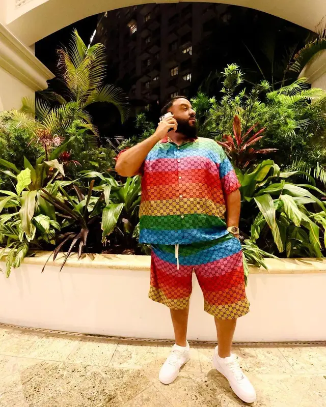 DJ Khaled outfit in Gucci and Nike, 2022