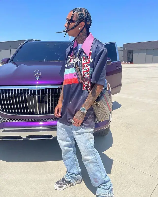 Tyga outfit in Namesake, 2022