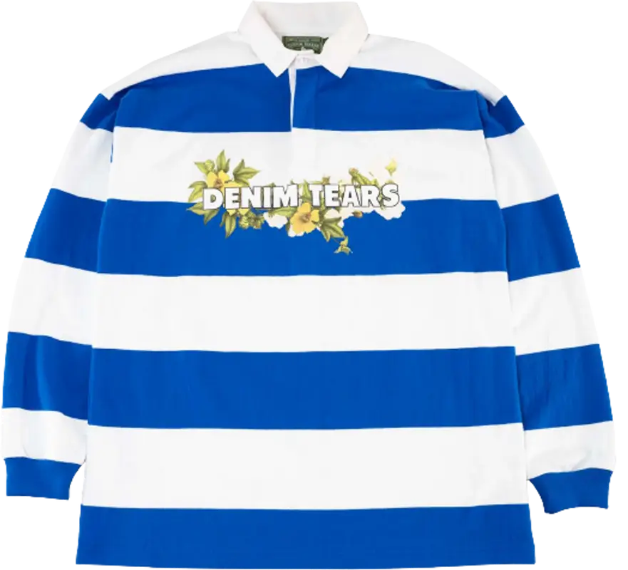 Denim Tears Crown Made Of Cotton Rugby Shirt $190