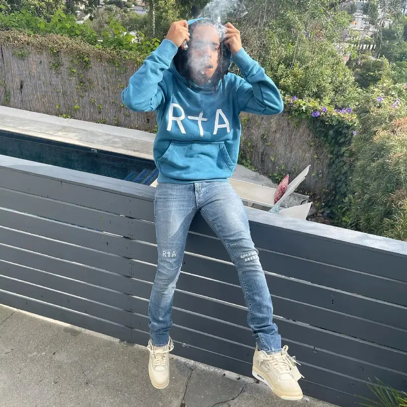 Lil Mouse outfit in Rta, Jordan, and Off-White, 2021