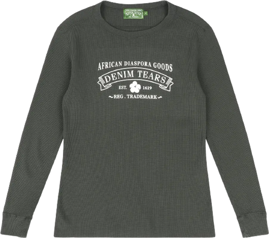 Denim Tears ADG Thermal Black Sweatshirt $110