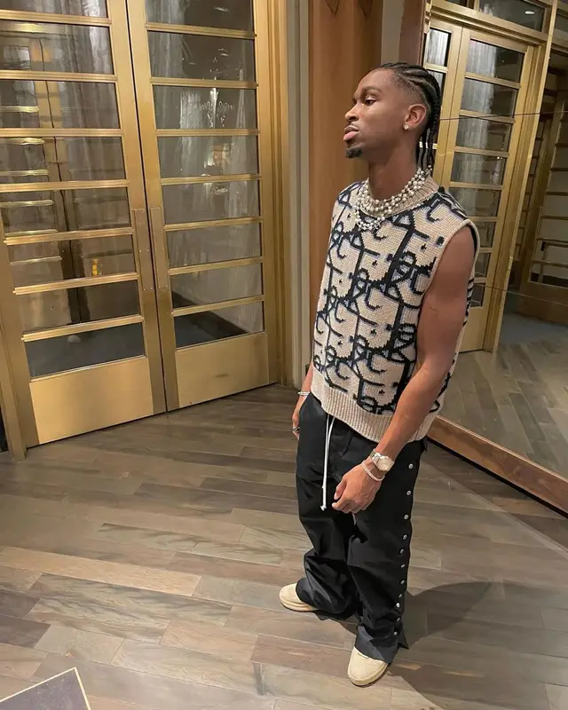 Shai outfit in Dior, Rick Owens, and Travis Scott Merch, 2022