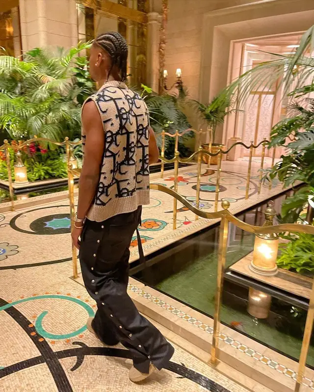 Shai outfit in Dior, Rick Owens, and Travis Scott Merch, 2022