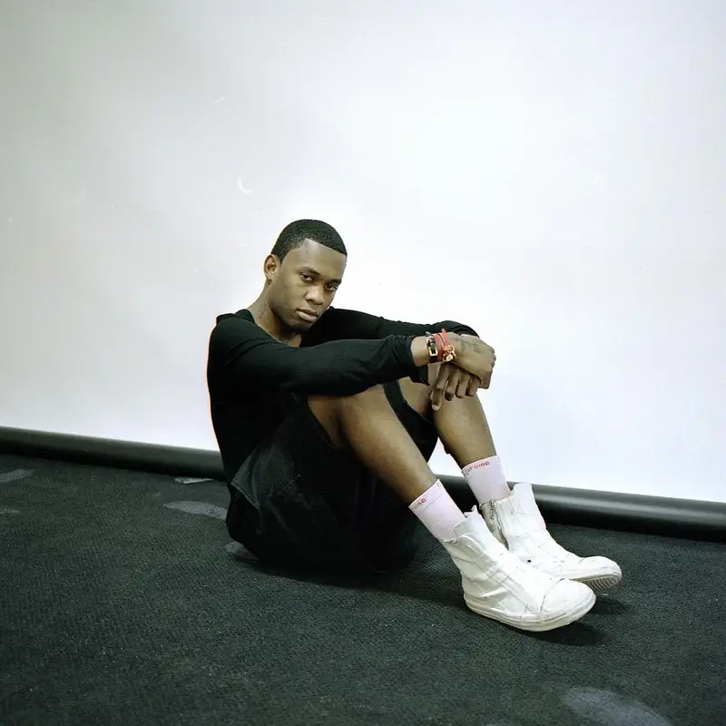 Christ Dillinger outfit in Rick Owens, Supreme, and Hanes, 2022