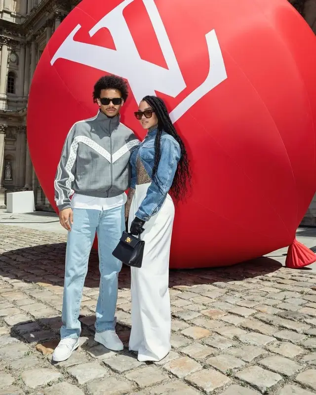 Leroy Sane outfit in Louis Vuitton, 2022