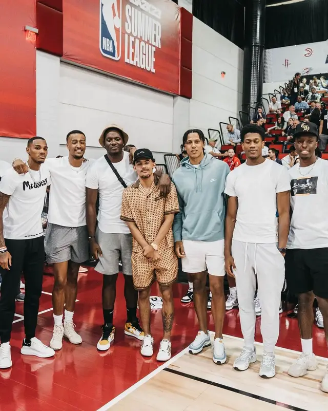 Trae Young outfit in Amiri, 2022