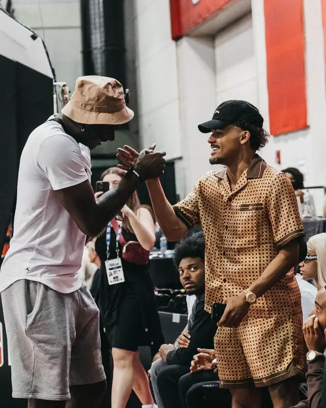 Trae Young outfit in Amiri, 2022