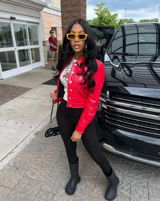 Lakeyah outfit in Diesel, Balenciaga, and Crocs, 2022