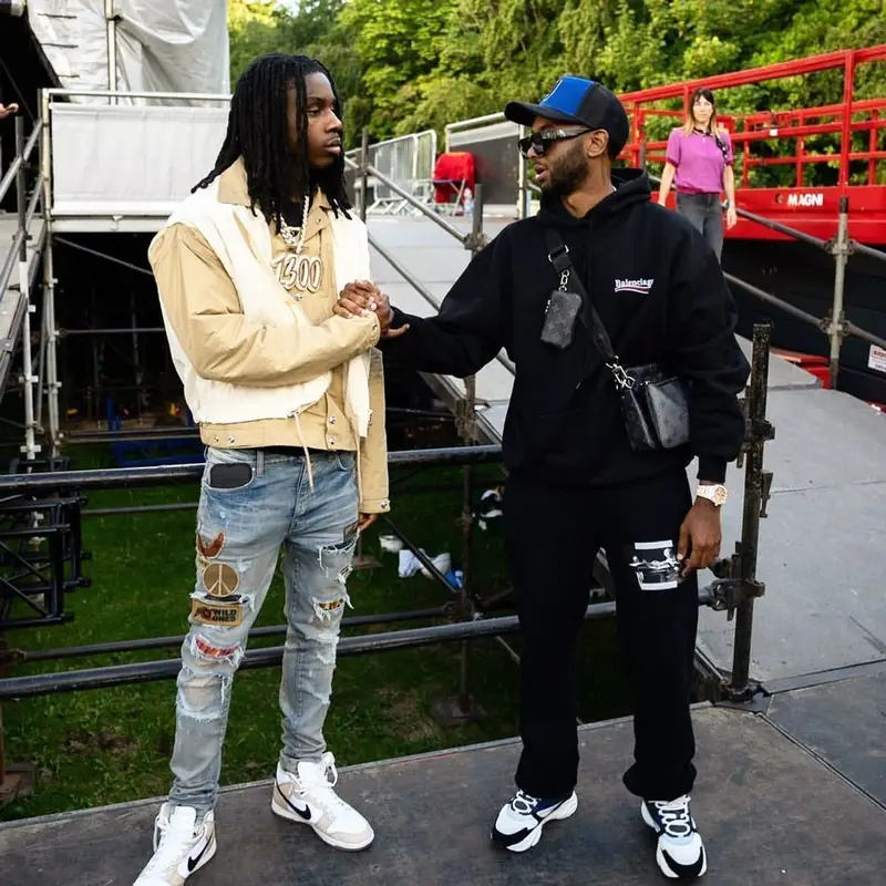 Dirtbike LB outfit in Balenciaga, Dior, and Louis Vuitton, 2022