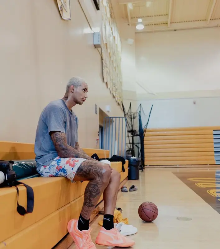 Kyle Kuzma outfit in Puma, 2022