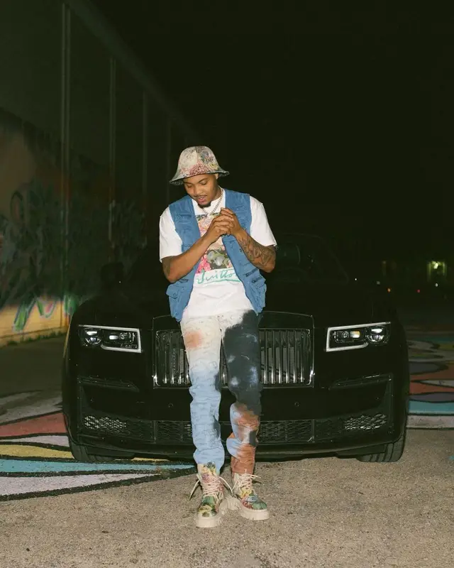 G Herbo outfit in Givenchy and Louis Vuitton, 2022