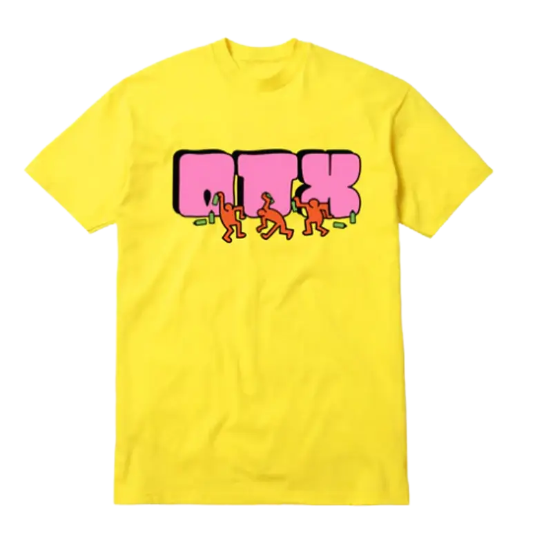 OhGeezy Merch Pink Yellow T-Shirt $35
