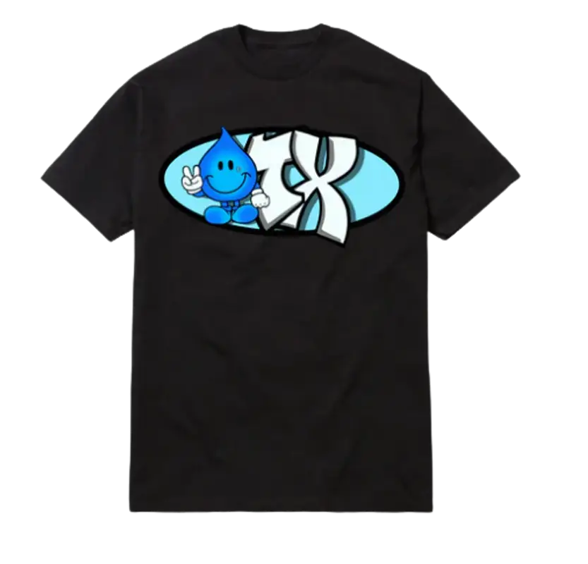 OhGeezy Merch Industreetz Blue Black T-Shirt $35