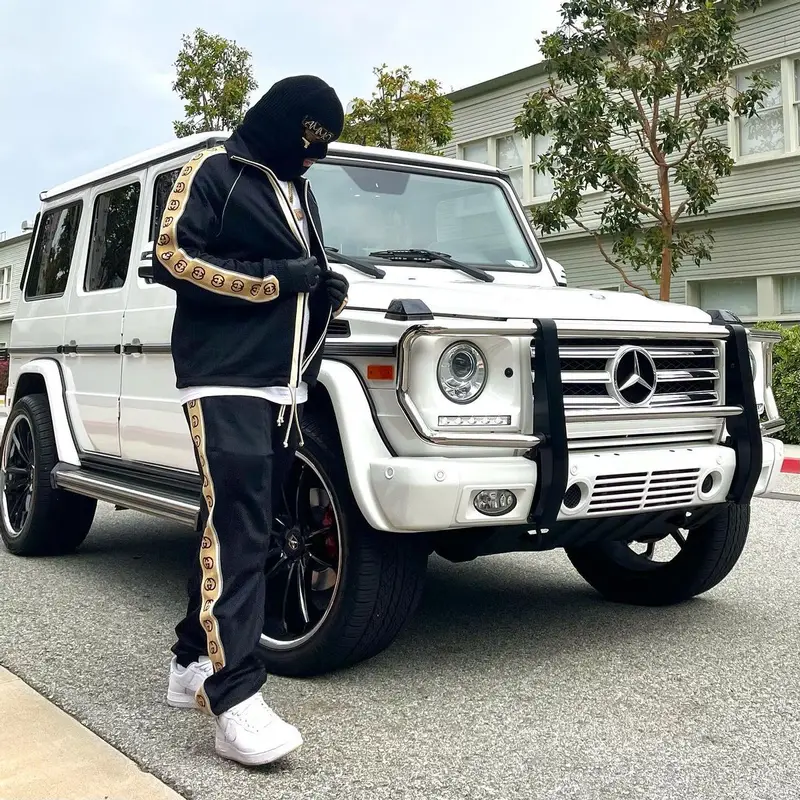 Lil Toe outfit in Gucci and Nike, 2022
