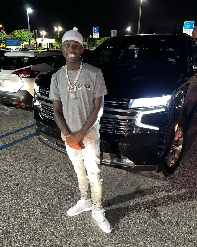 Quando Rondo outfit in Amiri and The Great City Workshop, 2022