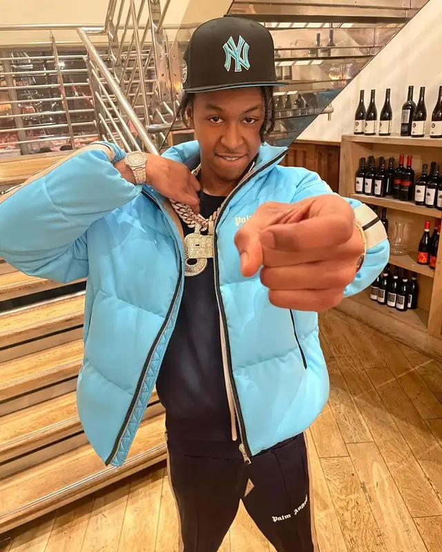 DigDat outfit in Moncler, New Era, and Palm Angels, 2022