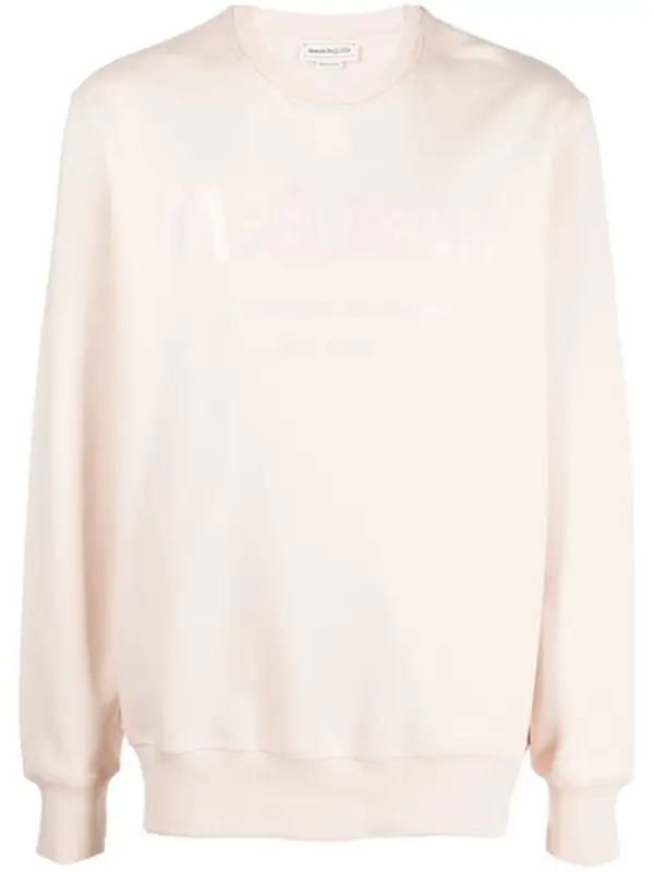 Alexander McQueen Logo Crewneck Pink Sweatshirt $680