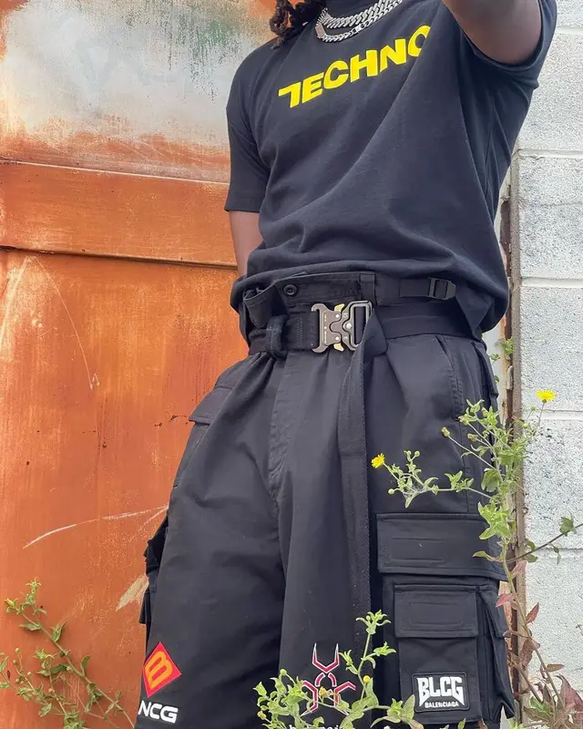 UnoTheActivist outfit in Alyx and Balenciaga, 2022