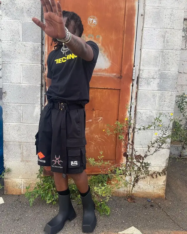 UnoTheActivist outfit in Alyx and Balenciaga, 2022