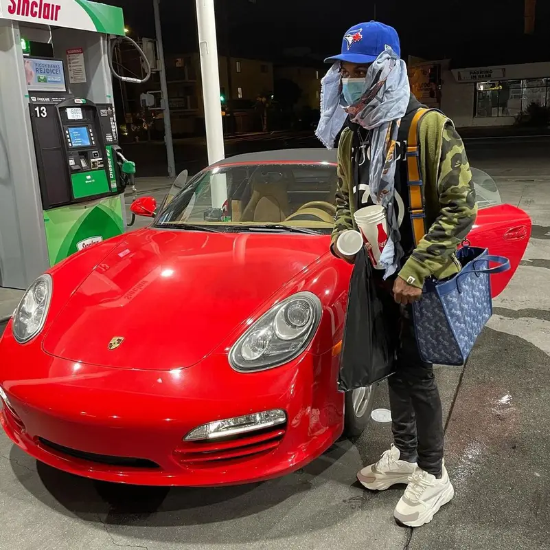 BigBabyGucci outfit in Bape, New Era, and Gucci, 2020