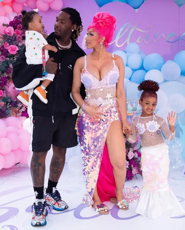 Offset outfit in Balenciaga, 2022