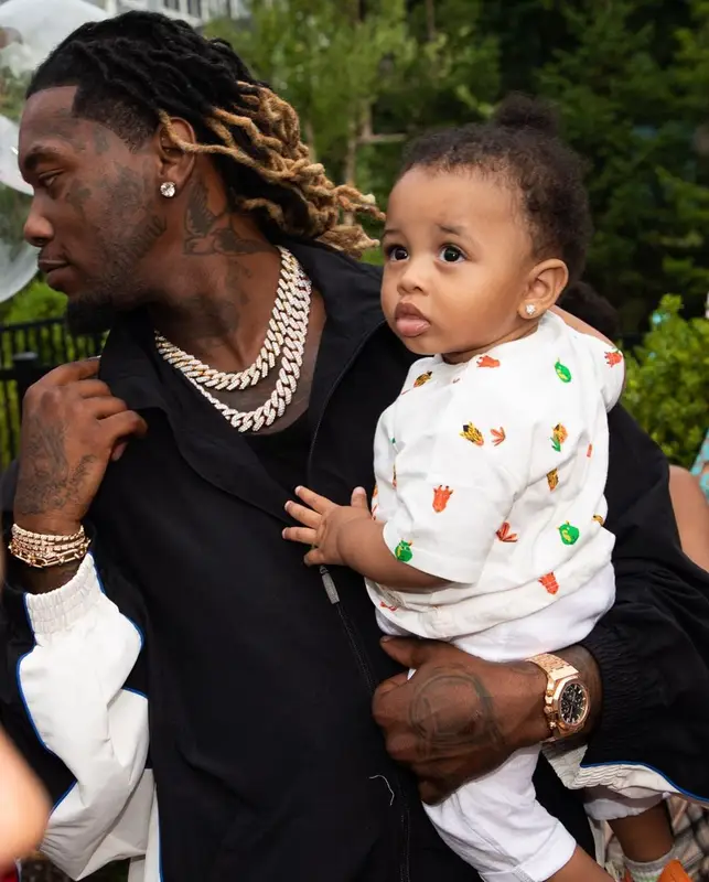 Offset outfit in Balenciaga, 2022