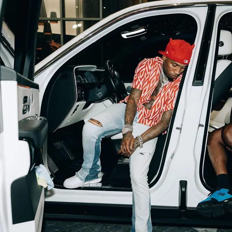 Tory Lanez outfit in Orlebar Brown, Gallery Dept., and Ryder Studios, 2022